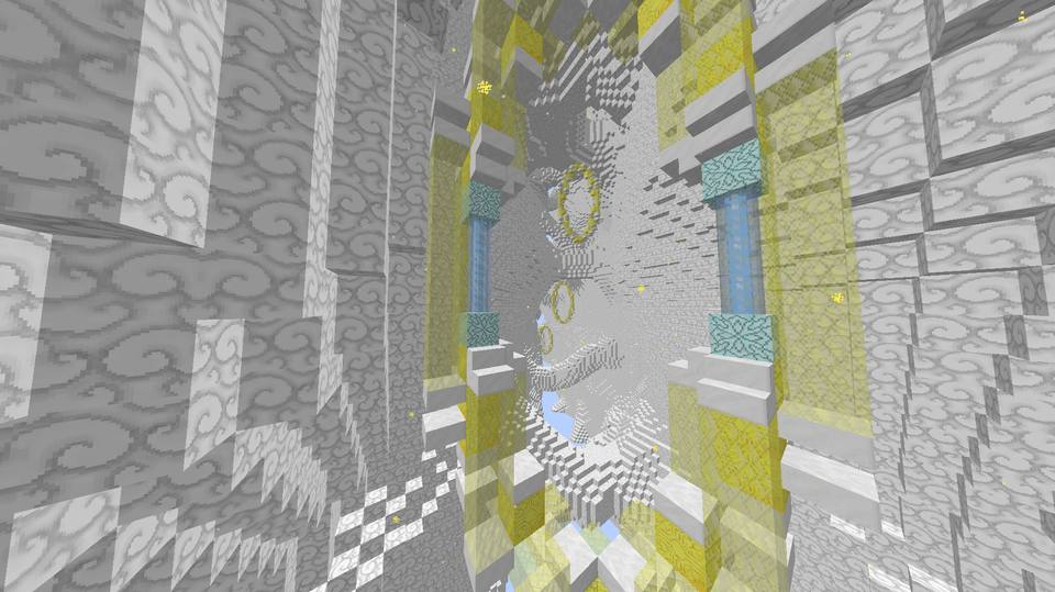 Image 10 — Parcours d’anneaux à traverser en vol pour ouvrir la porte du temple.