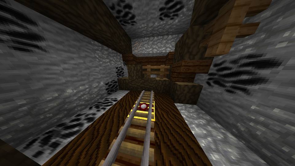 Image 18 — Arrivée du wagonnet sur le bloc d’or pour ouvrir le passage.
