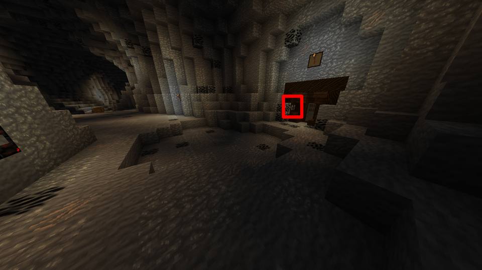 Image 54 — Dans la grotte de l’entrepôt : porte à droite, à ouvrir avec la clef.